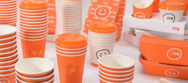 Branded paper cups